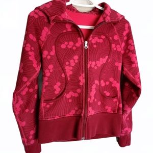 Lululemon Hoodie Full Zip Logo on Hood  Sz 4